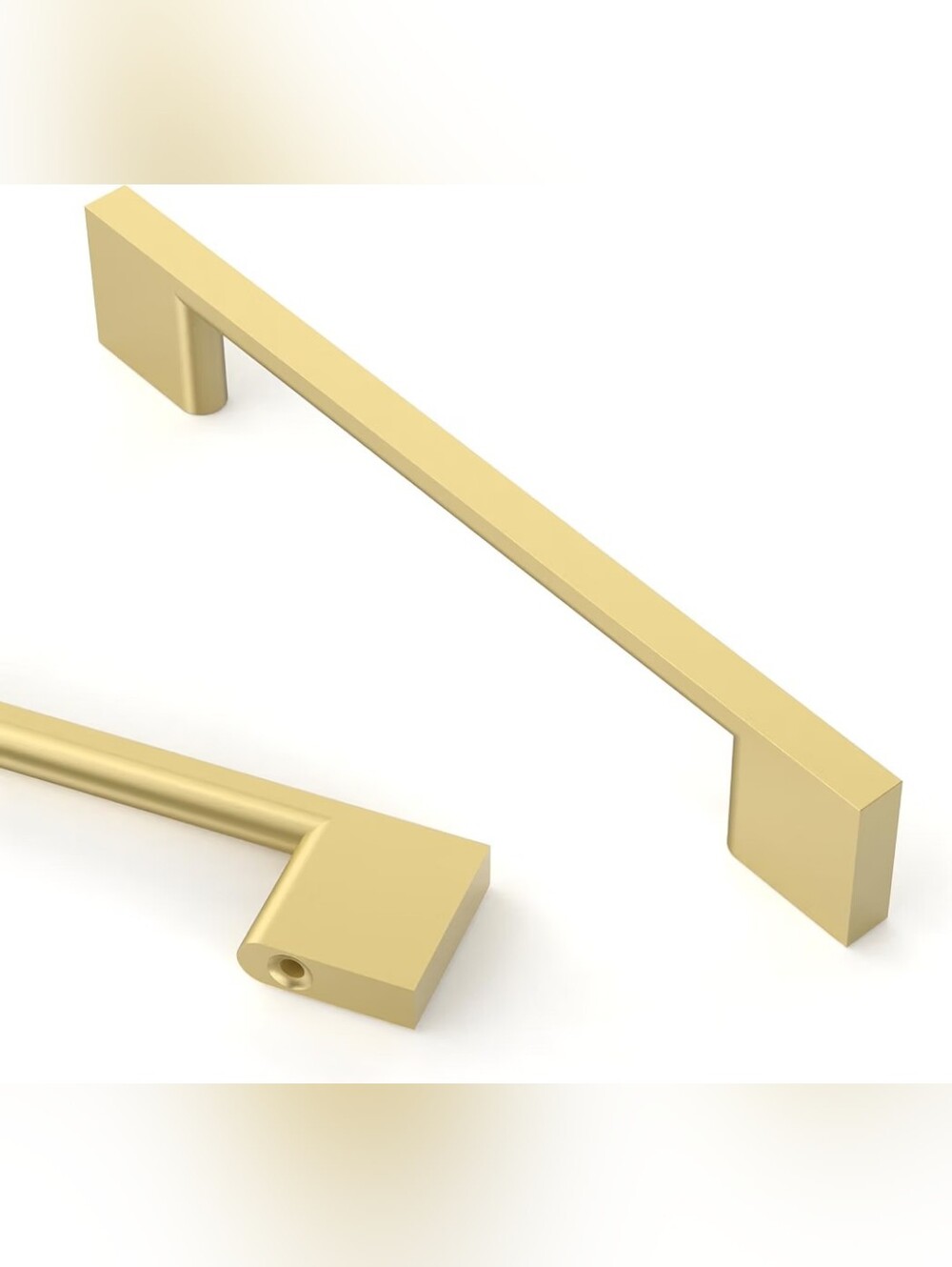 8 Pack 5 Inch(128mm) Brushed Gold Kitchen Cabinet Handles, Pulls Kitchen